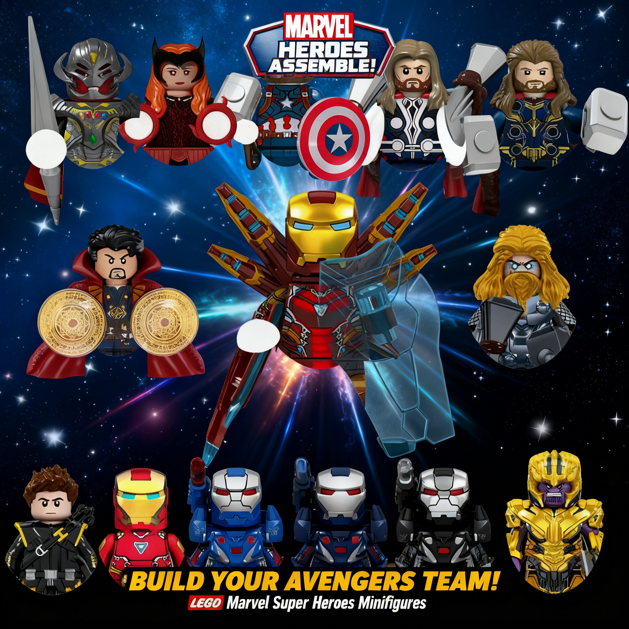 Party Games Children - 2026 Marvel Building Blocks Bricks For