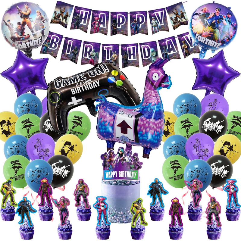 Party Games Children - Party Decoration Set Fortnite Game Theme