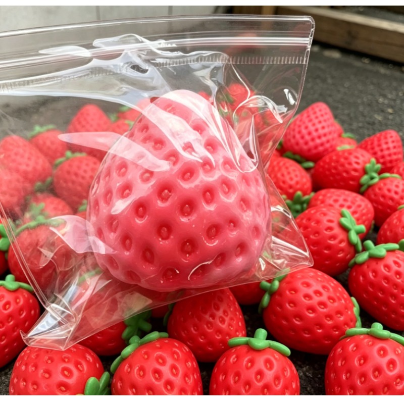 Party Games Crazy - Squishy Big Strawberry Squeeze Toy Soft