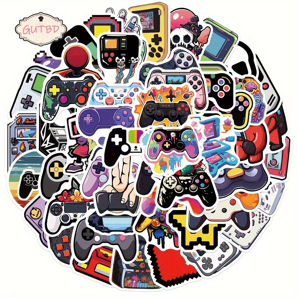 Party Games Phone - 50Pcs Game Handle Stickers for Mobile