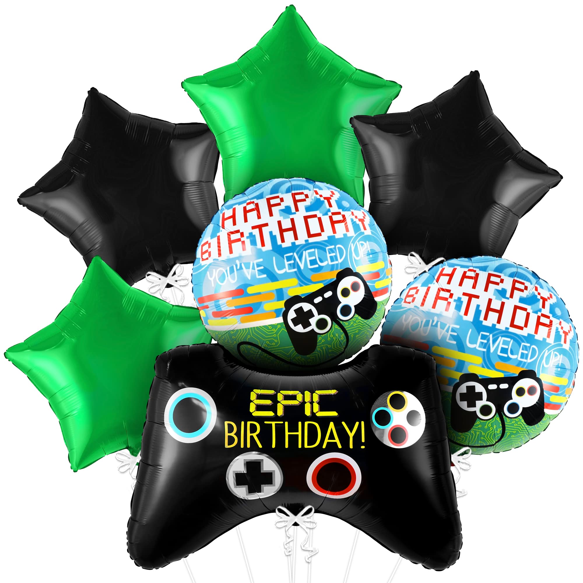 7pcs Video Game Mylar Balloons – обзор и цена Party Games Using Balloons