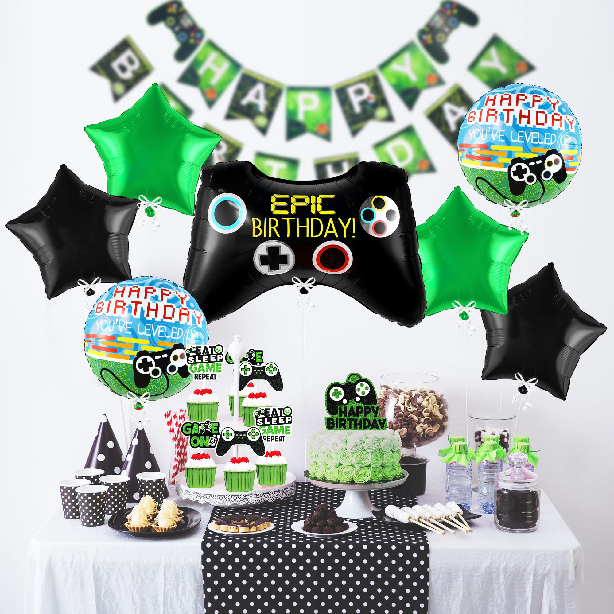 7pcs Video Game Mylar Balloons – обзор и цена Party Games Using Balloons