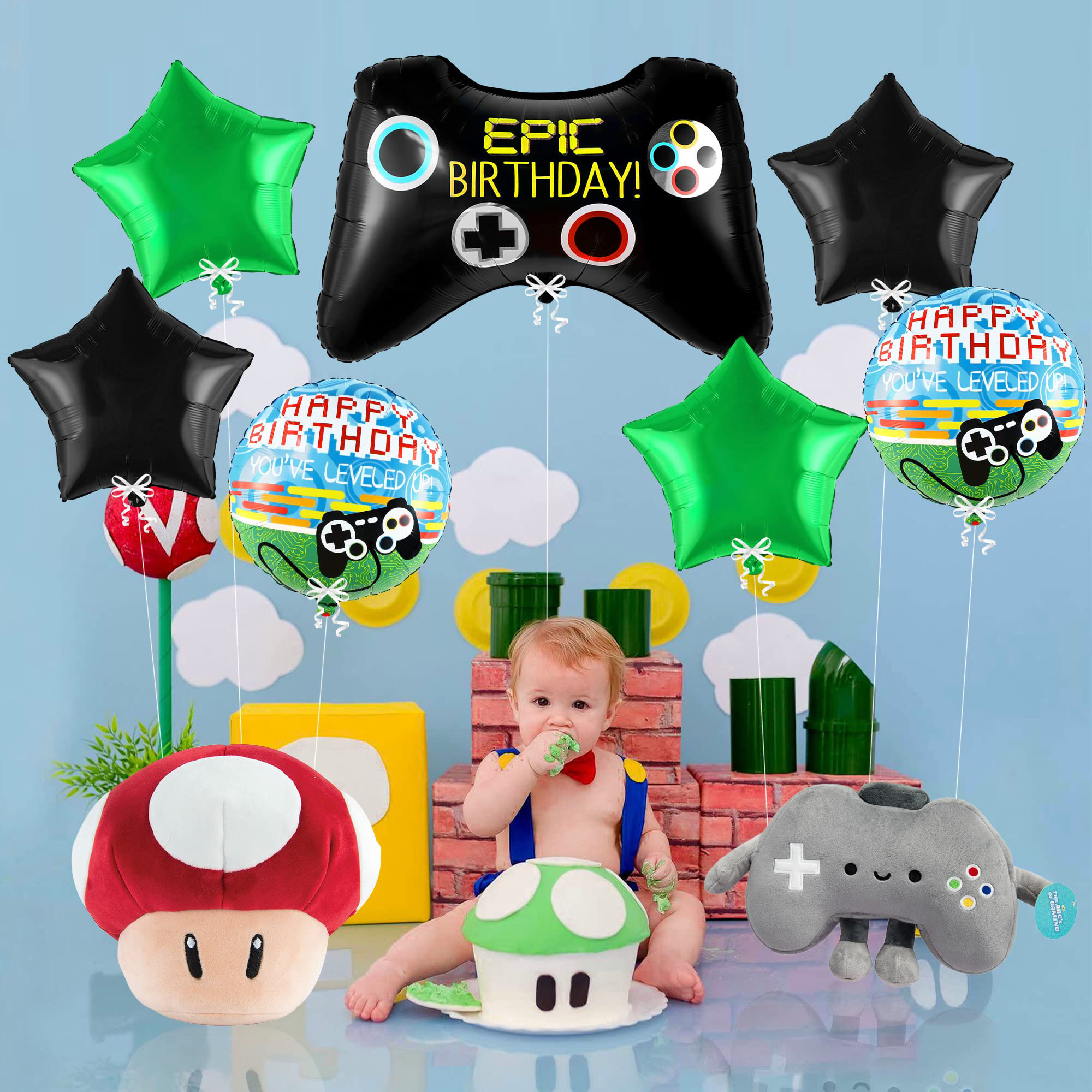 7pcs Video Game Mylar Balloons – обзор и цена Party Games Using Balloons