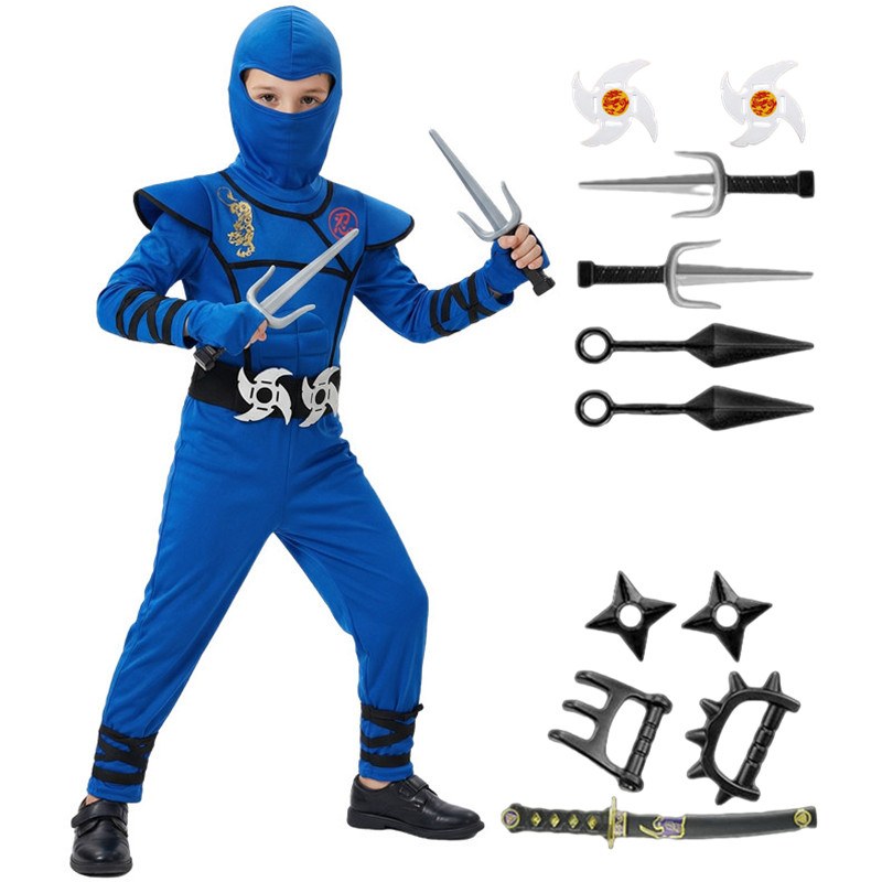 Black and Blue Ninja Costume f – обзор и цена Party Games Children