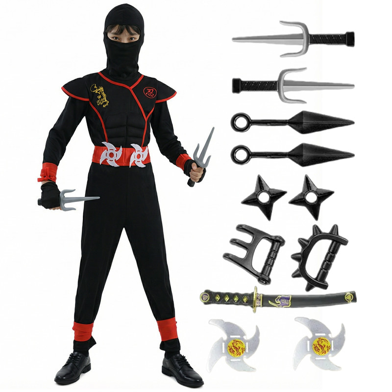 Black and Blue Ninja Costume f – обзор и цена Party Games Children