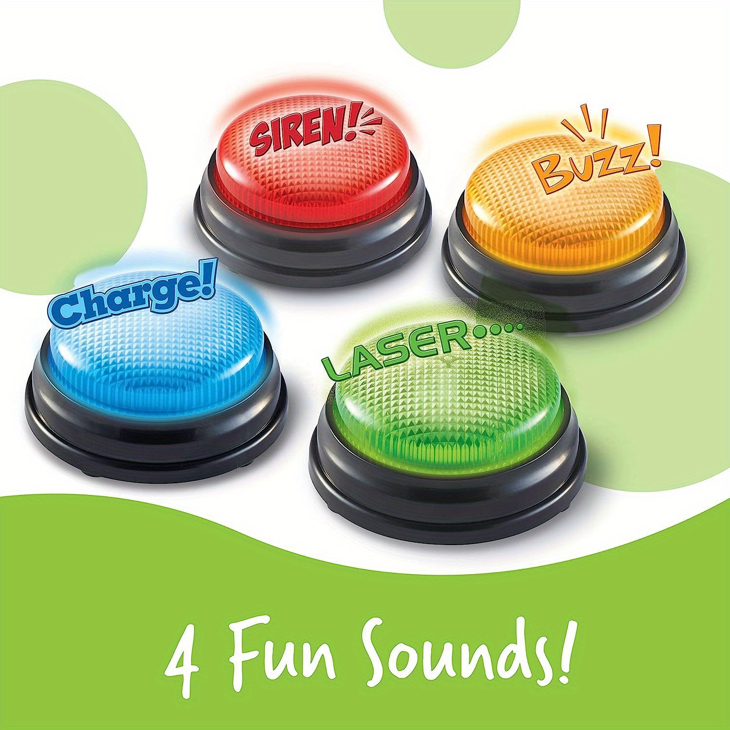 4pcs Lights and Sounds Buzzers – обзор и цена Party Family Games