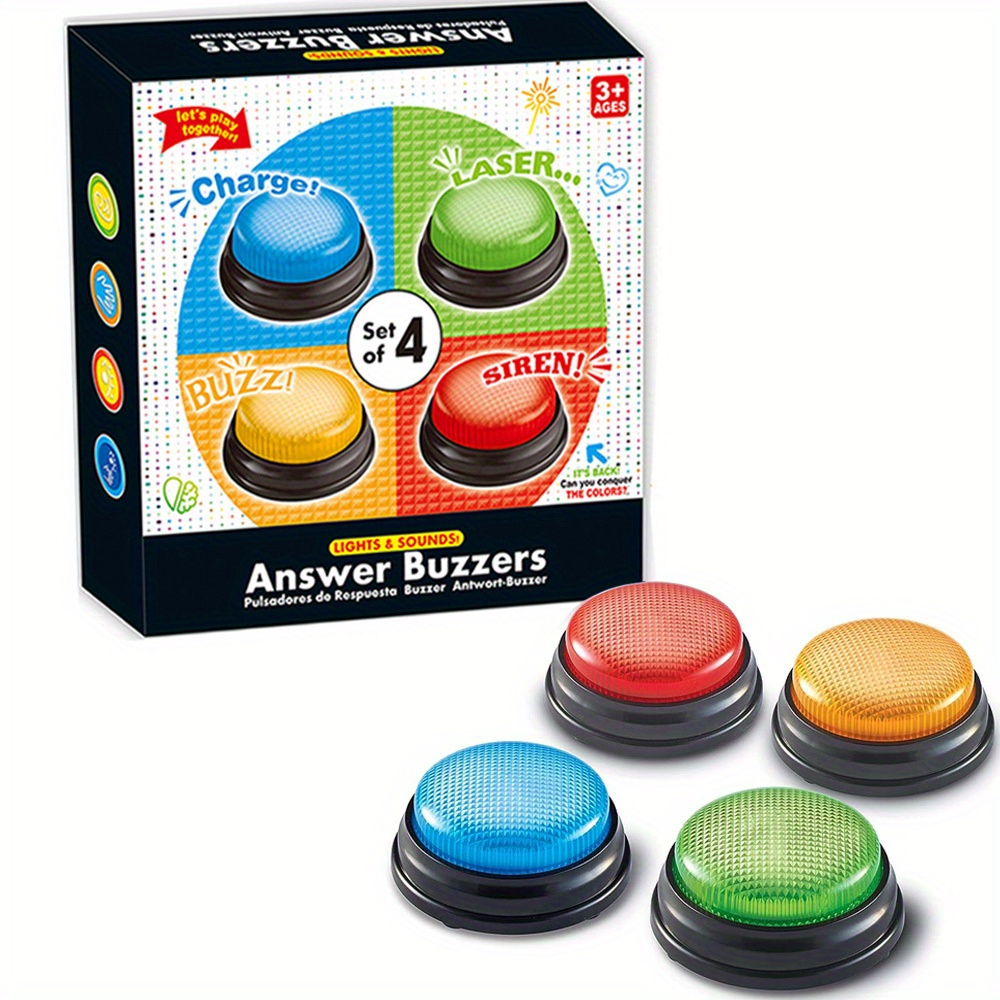 4pcs Lights and Sounds Buzzers – обзор и цена Party Family Games