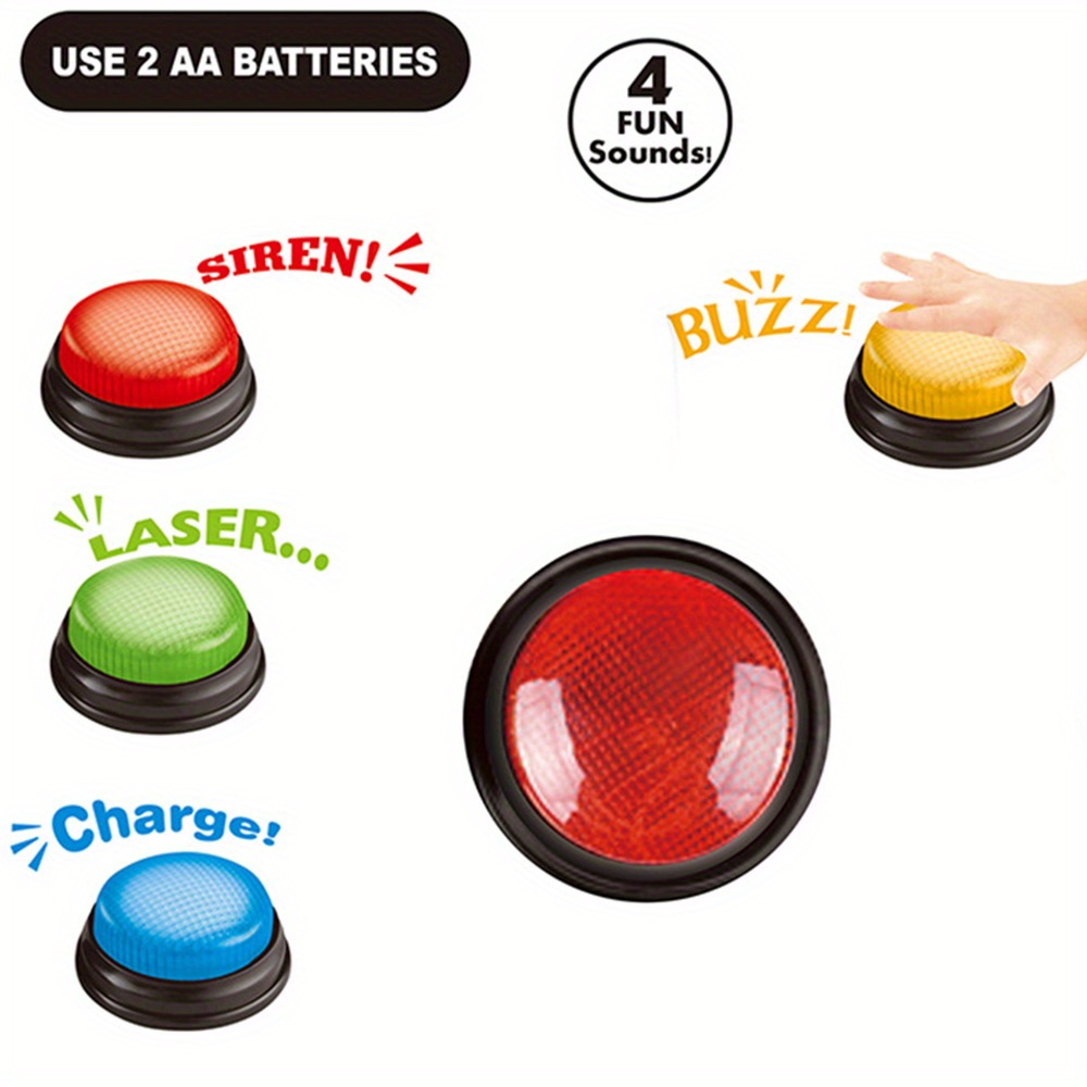 4pcs Lights and Sounds Buzzers – обзор и цена Party Family Games