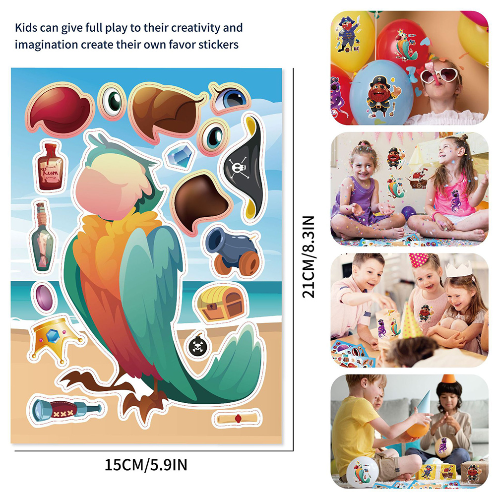 8/16Sheets Cool Pirate Ship Pu – обзор и цена Party Games Phone