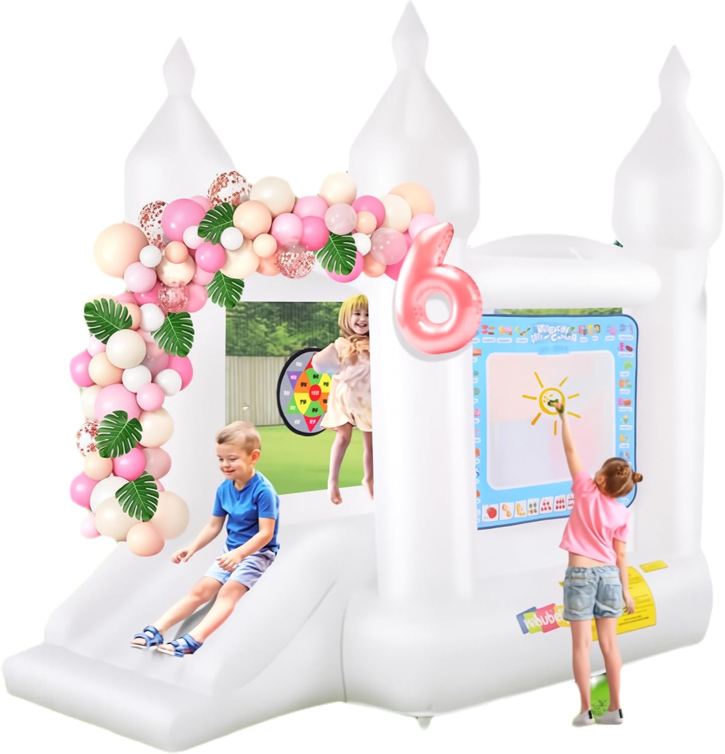 Inflatable Bounce House with S – обзор и цена Party Games Using Balloons
