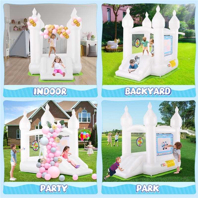 Inflatable Bounce House with S – обзор и цена Party Games Using Balloons