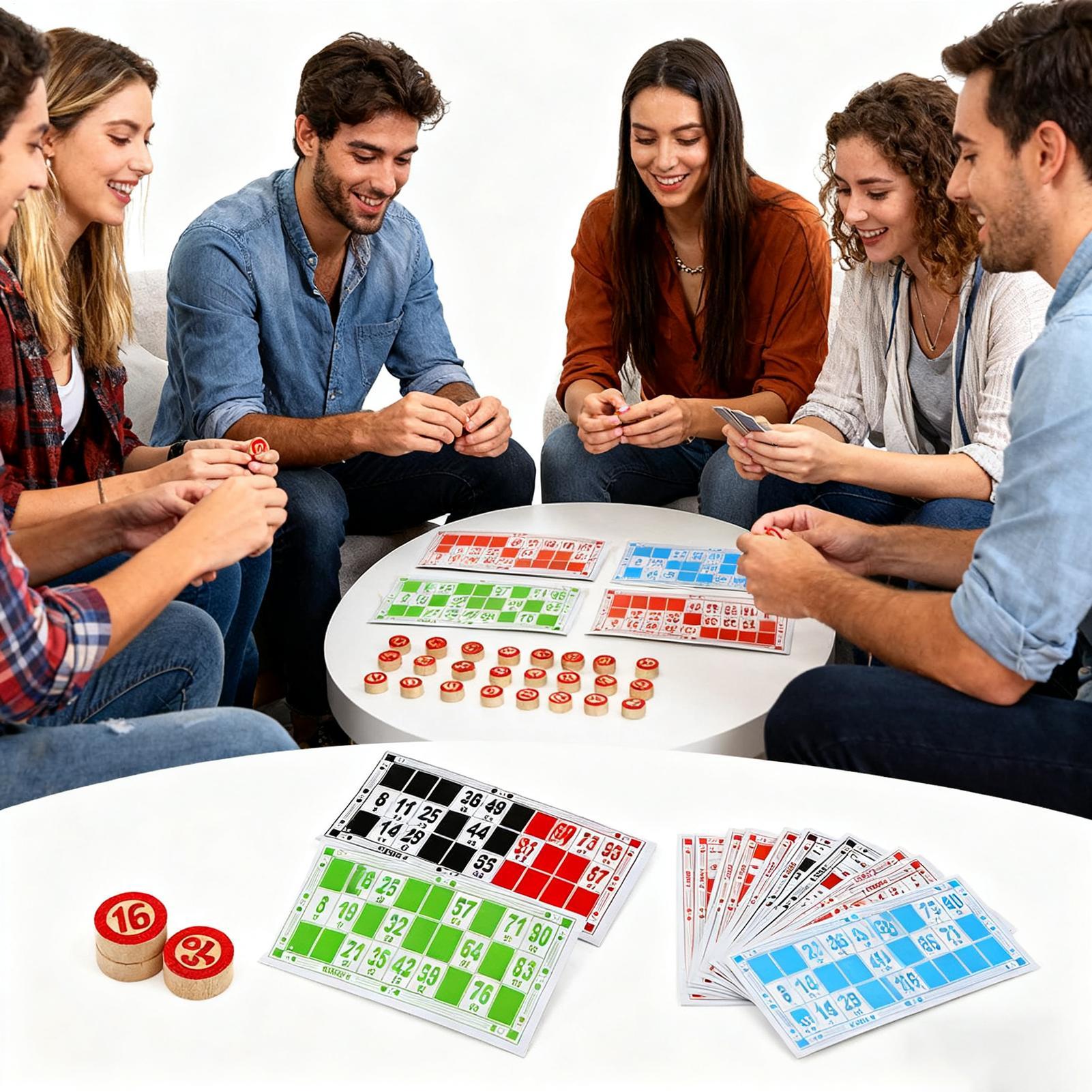 Bingo Set Funny Vintage Wooden – обзор и цена Play Friends Party Games