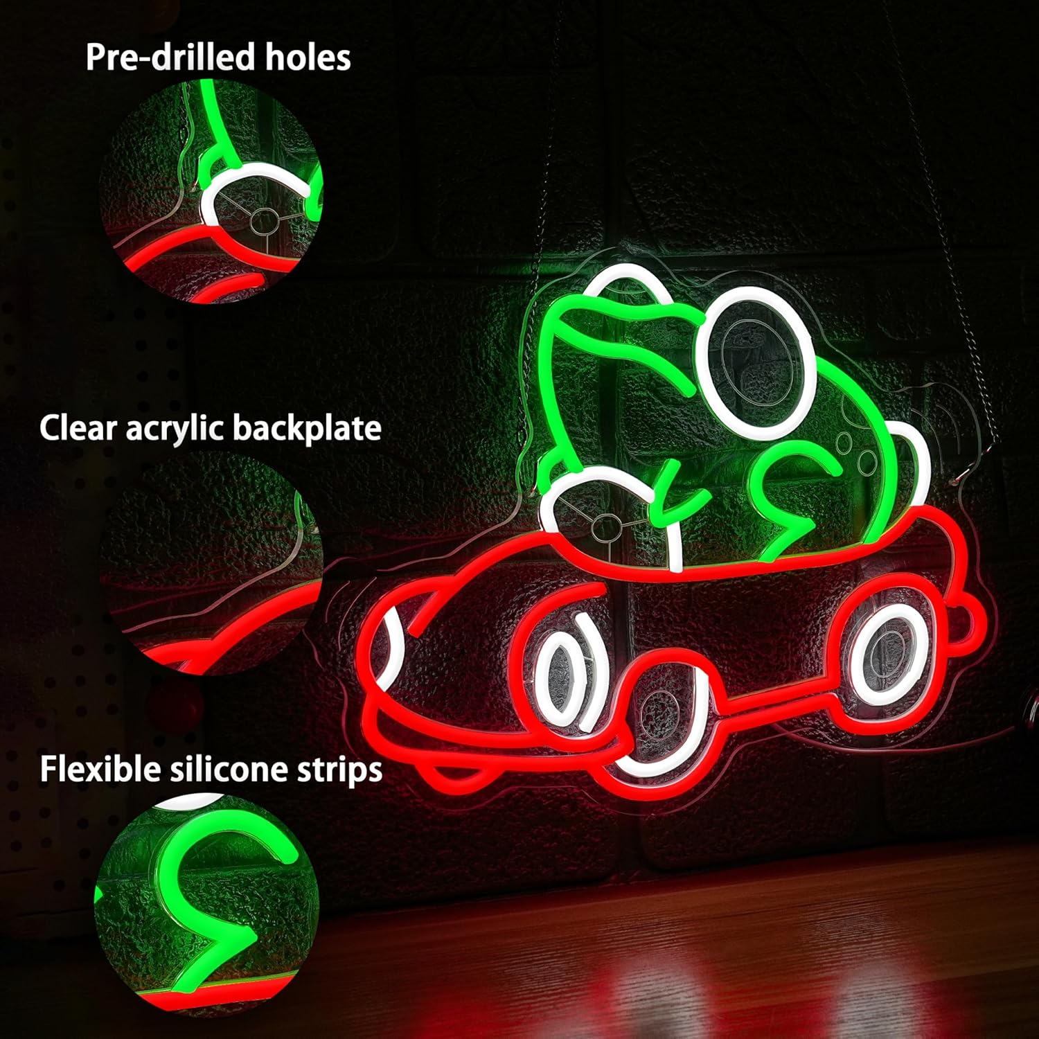 Frog Driving Car Neon Sign Art – обзор и цена Party Games Gifts
