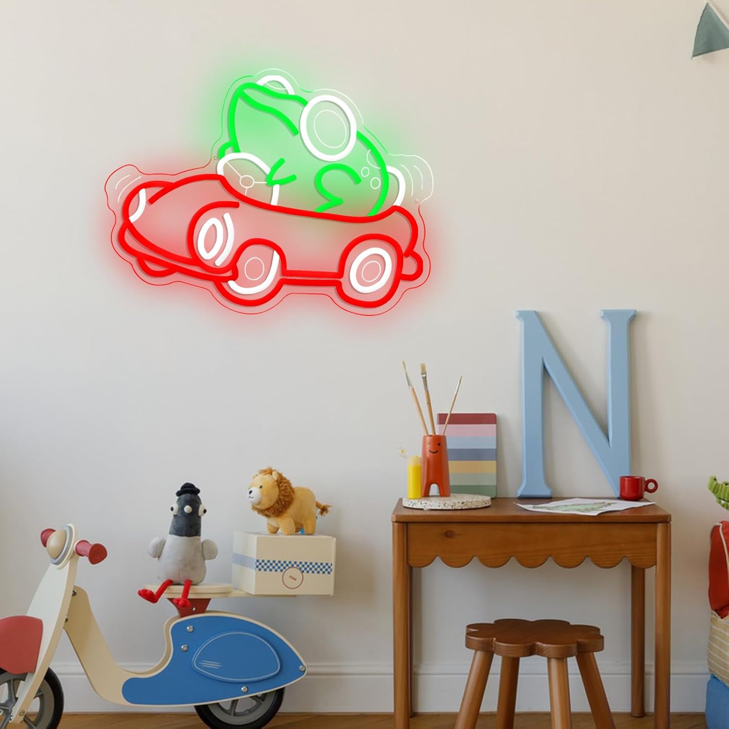 Frog Driving Car Neon Sign Art – обзор и цена Party Games Gifts