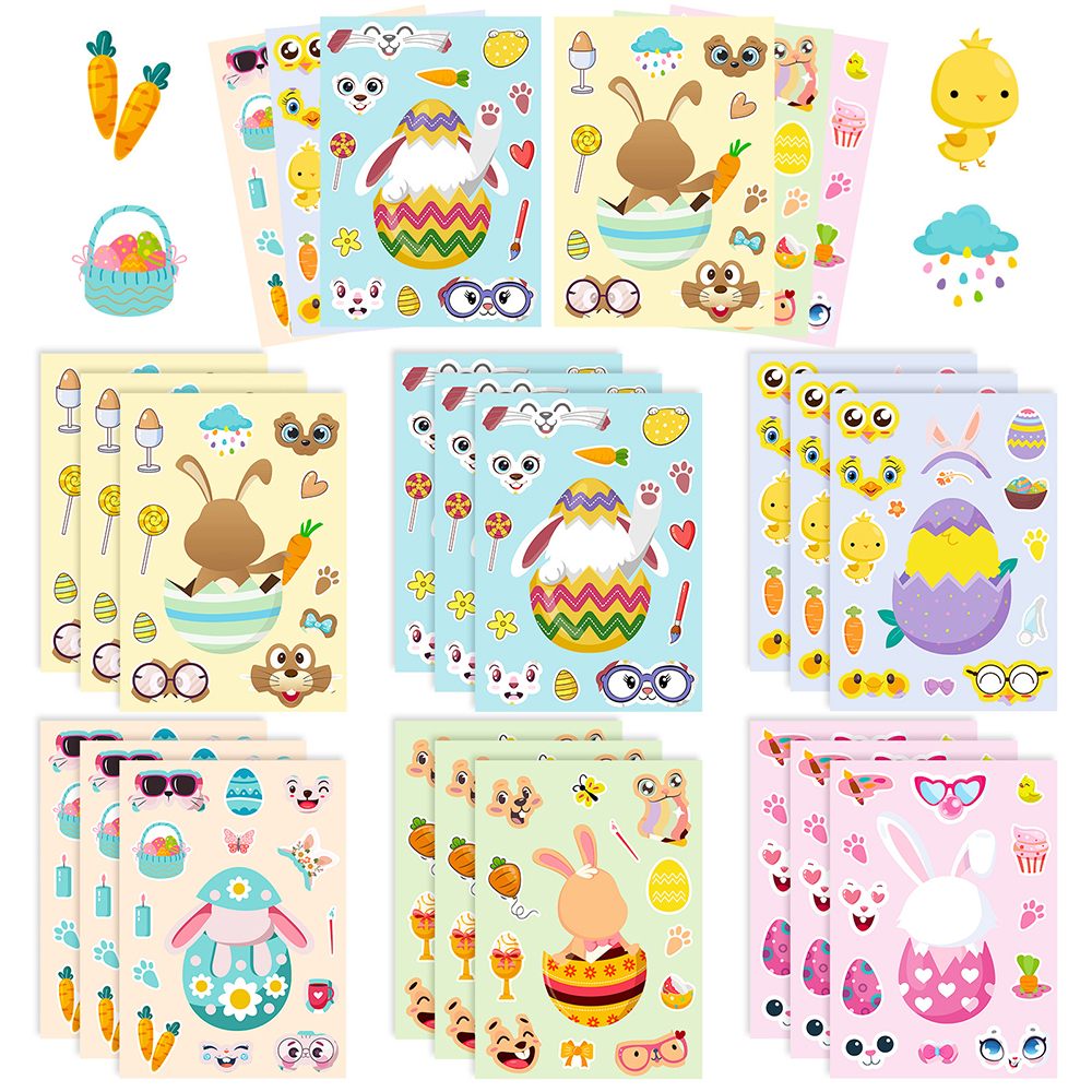 6/12Sheets Cute Easter Rabbit  – обзор и цена Party Games Phone
