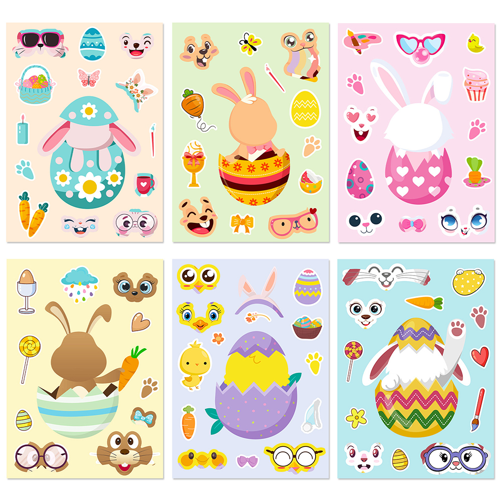 6/12Sheets Cute Easter Rabbit  – обзор и цена Party Games Phone