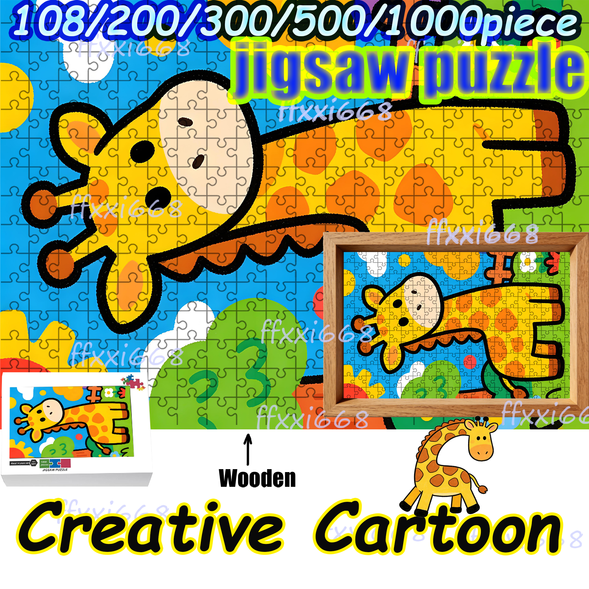 Creative Cartoon Giraffe  Jigs – обзор и цена Party Games Board Game