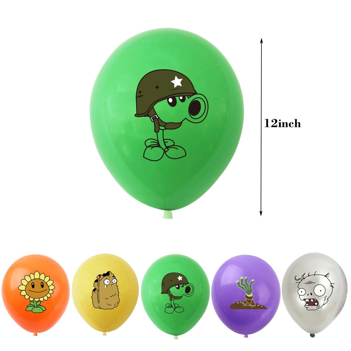 10Pcs 12inch Plants VS Zombies – обзор и цена Zombie Party Games
