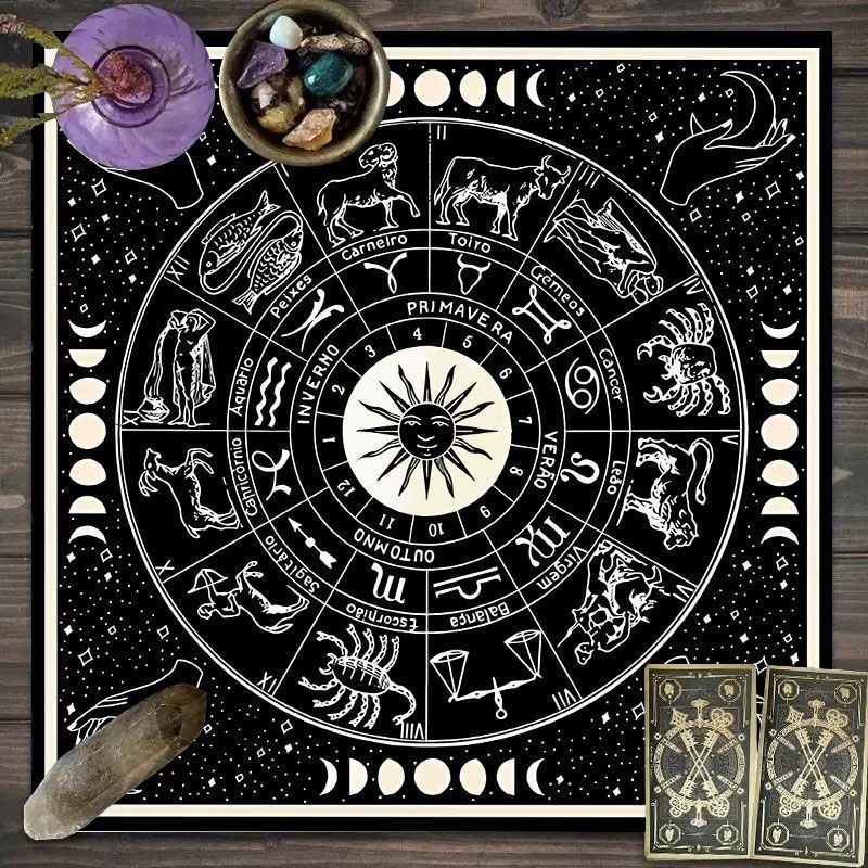 Zodiac Pattern Tarot Cloth - S – обзор и цена Zodiac Party Games