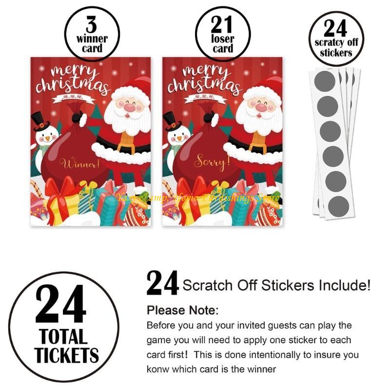 24pcs/set Christmas Festive Sc – обзор и цена Party Games At Christmas