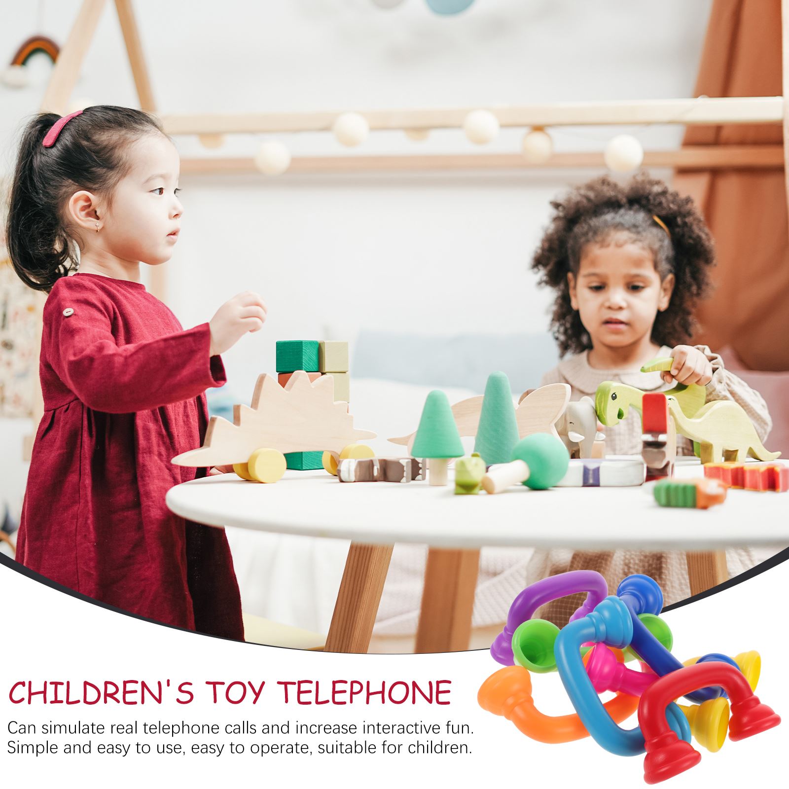8pcs Toddler Whisper Phones To – обзор и цена Party Games Phone