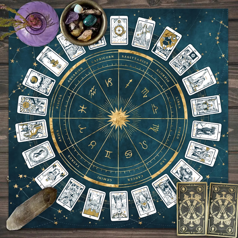1pc Tarot Card Tablecloth, 12  – обзор и цена Zodiac Party Games