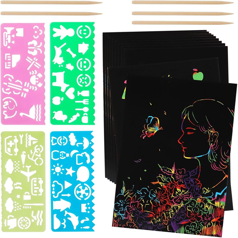 Scratch Paper Art Set, Black C – обзор и цена Party Games Gifts
