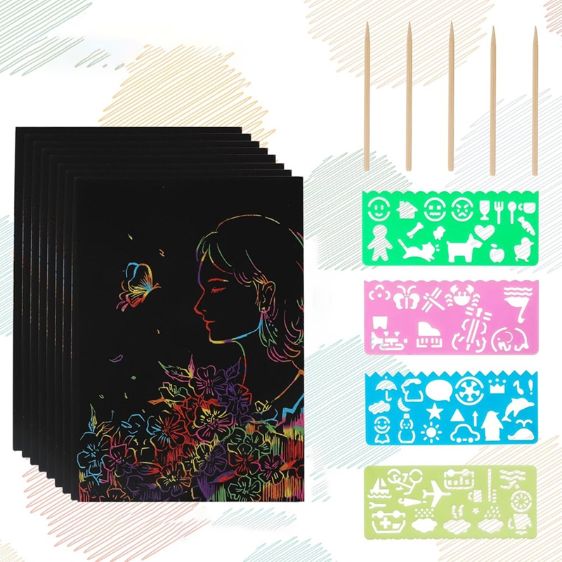 Scratch Paper Art Set, Black C – обзор и цена Party Games Gifts