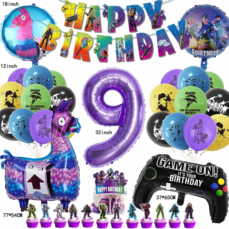 Party Decoration Set Fortnite  – обзор и цена Party Games Children