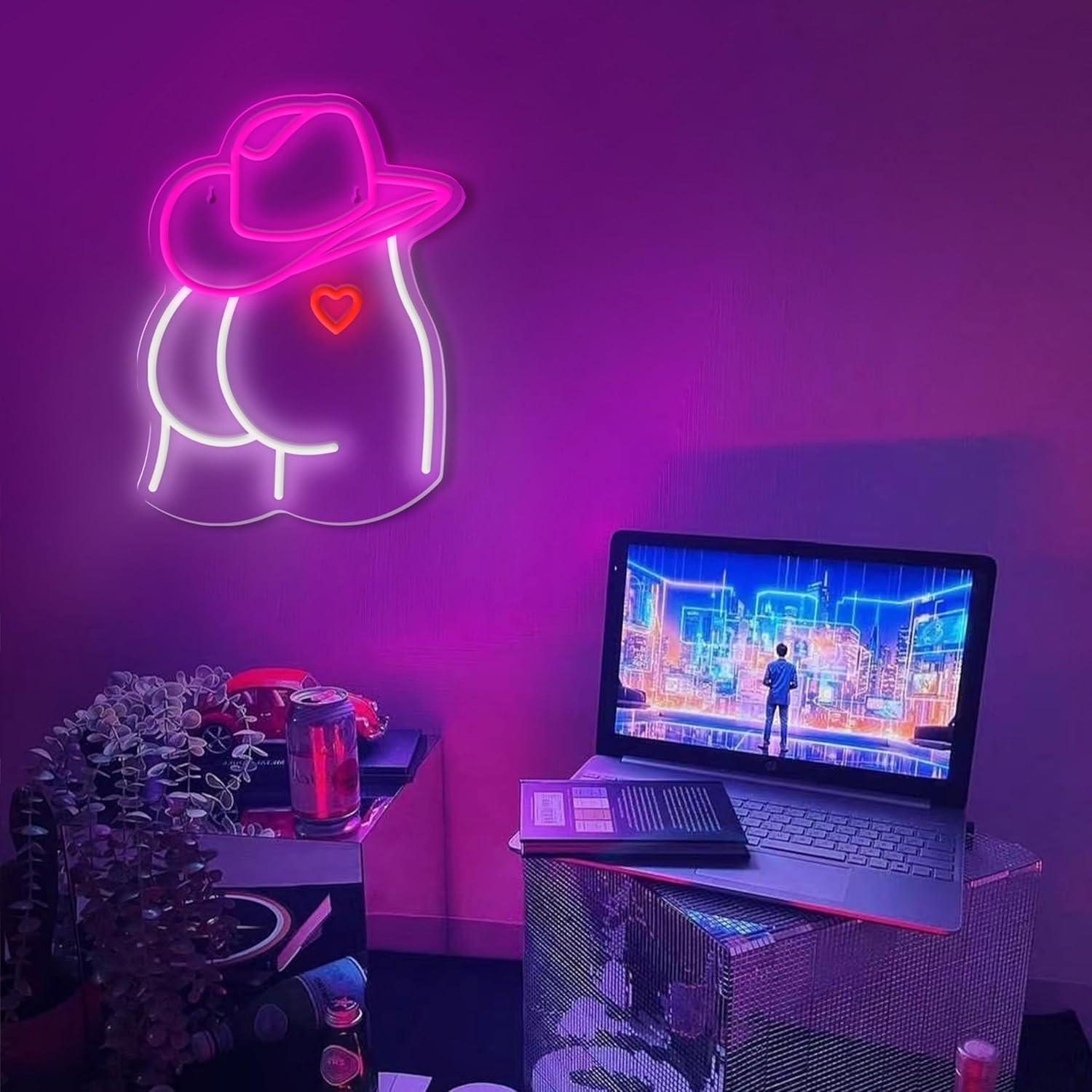 Cowgirl Neon Sign Dimmable LED – обзор и цена Party Games Gifts