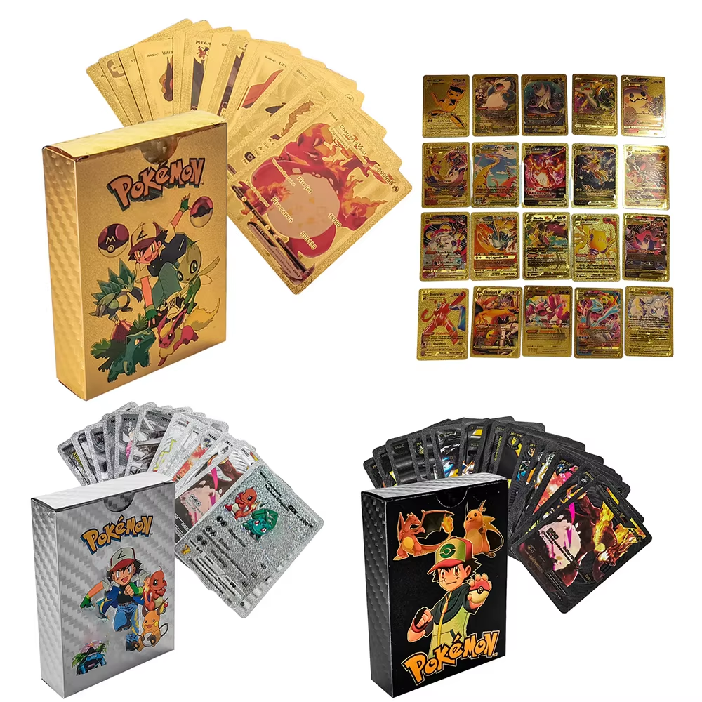 55PCS Pokemon Cards Vmax GX Go – обзор и цена Party Games Board Game