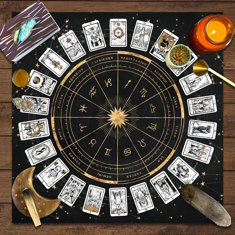 1pc Tarot card tablecloth, 12  – обзор и цена Zodiac Party Games