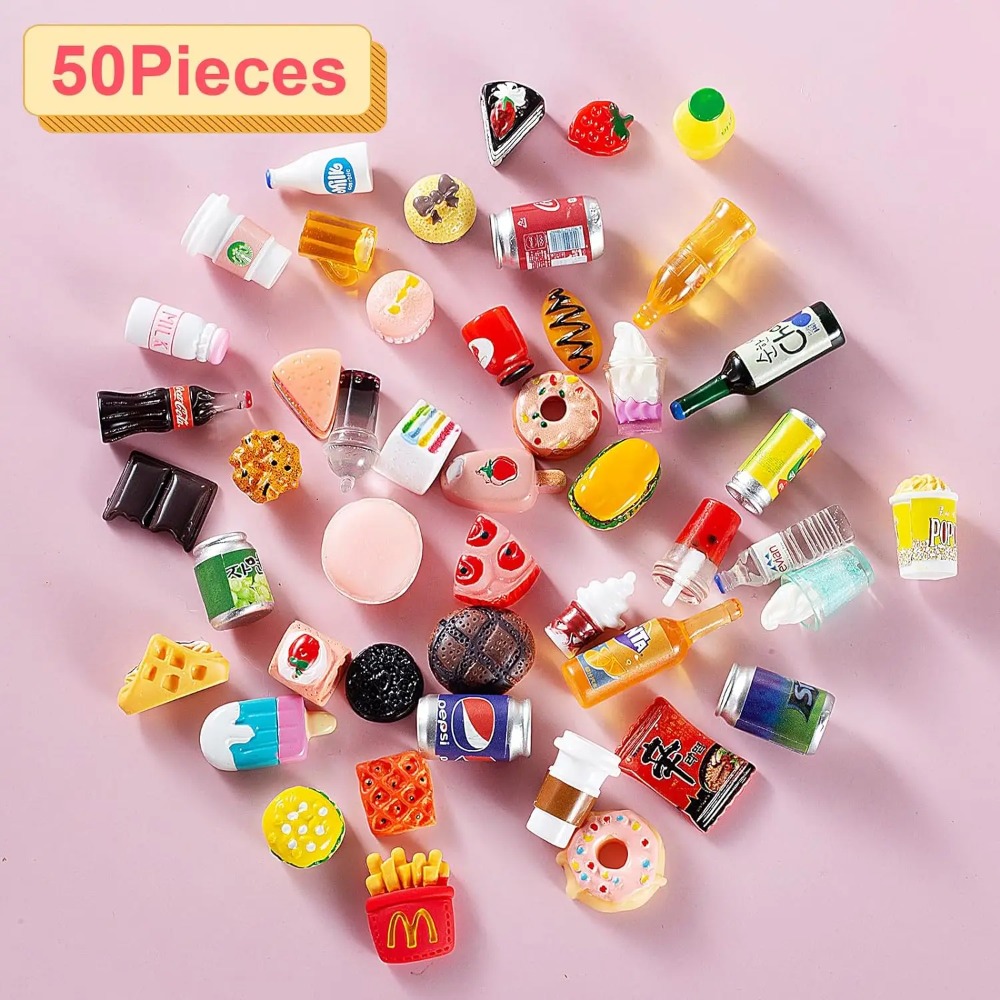 50Pcs Miniature Food Drink Bot – обзор и цена Party Games You Can Play