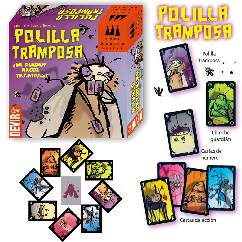 Spanish Polilla Tramposa Card  – обзор и цена Party Games Juego