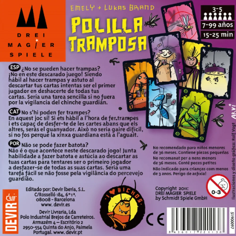 Spanish Polilla Tramposa Card  – обзор и цена Party Games Juego