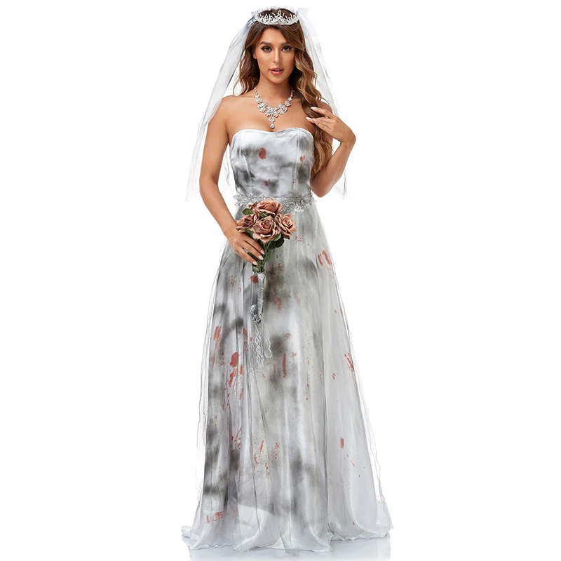 Carnival Lady Corpse Bride Cos – обзор и цена Zombie Party Games