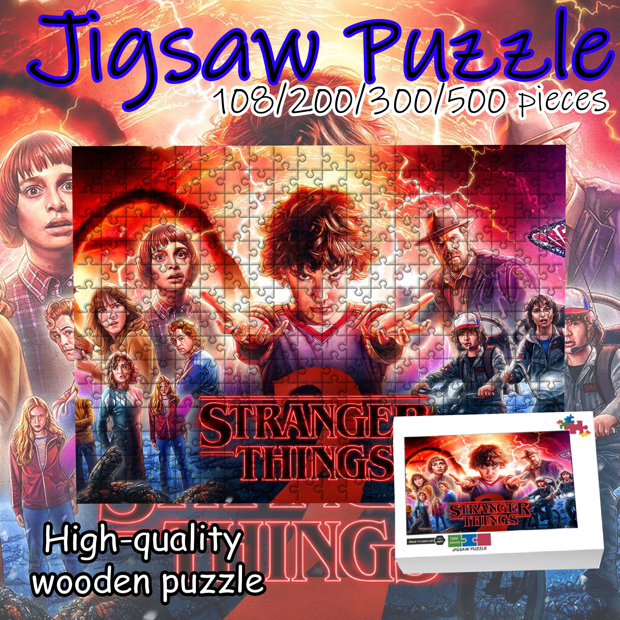 Stranger Things Jigsaw Puzzle  – обзор и цена Party Games Board Game