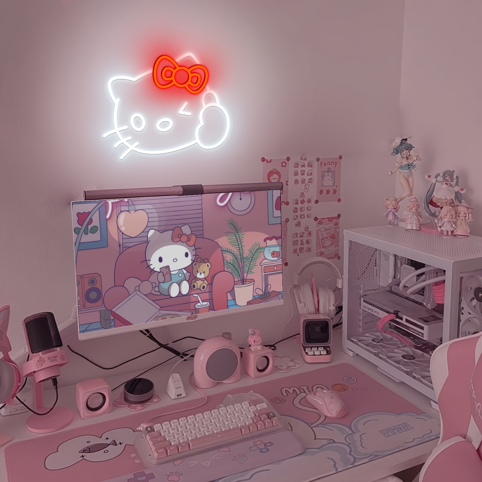 Hello Kitty LED Neon Sign Wall – обзор и цена Play Friends Party Games