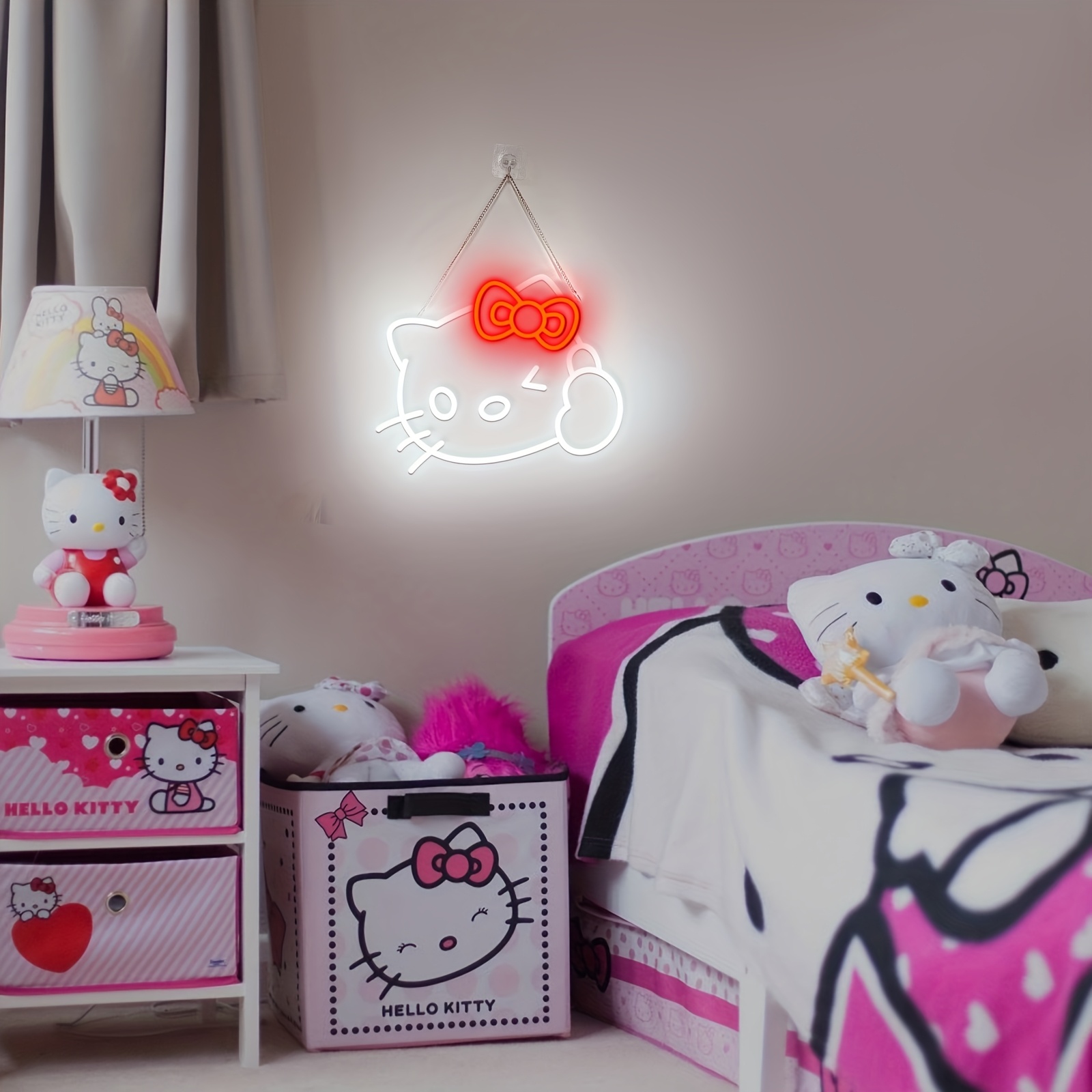 Hello Kitty LED Neon Sign Wall – обзор и цена Play Friends Party Games