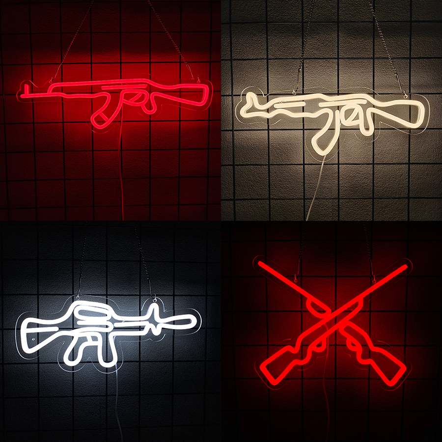 Gun Series Neon Sign For Wall  – обзор и цена Party Games Best