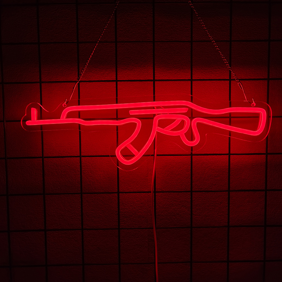 Gun Series Neon Sign For Wall  – обзор и цена Party Games Best