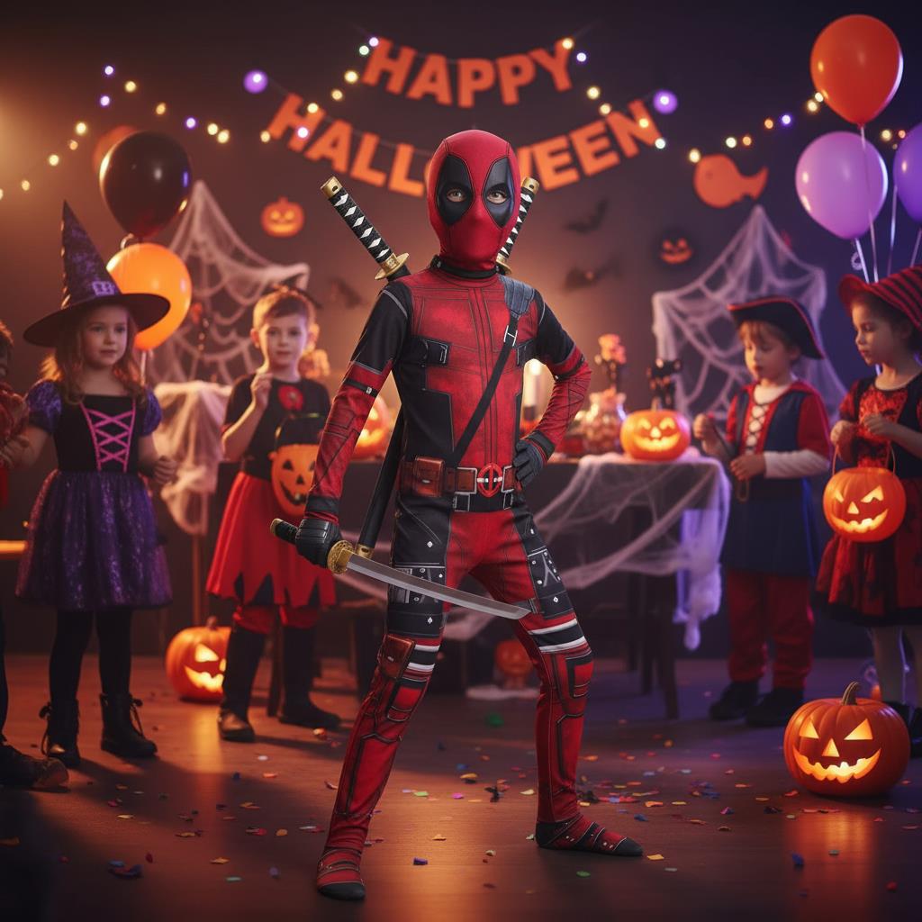 3-12Y Kids Deadpool Costume wi – обзор и цена Party Games Children