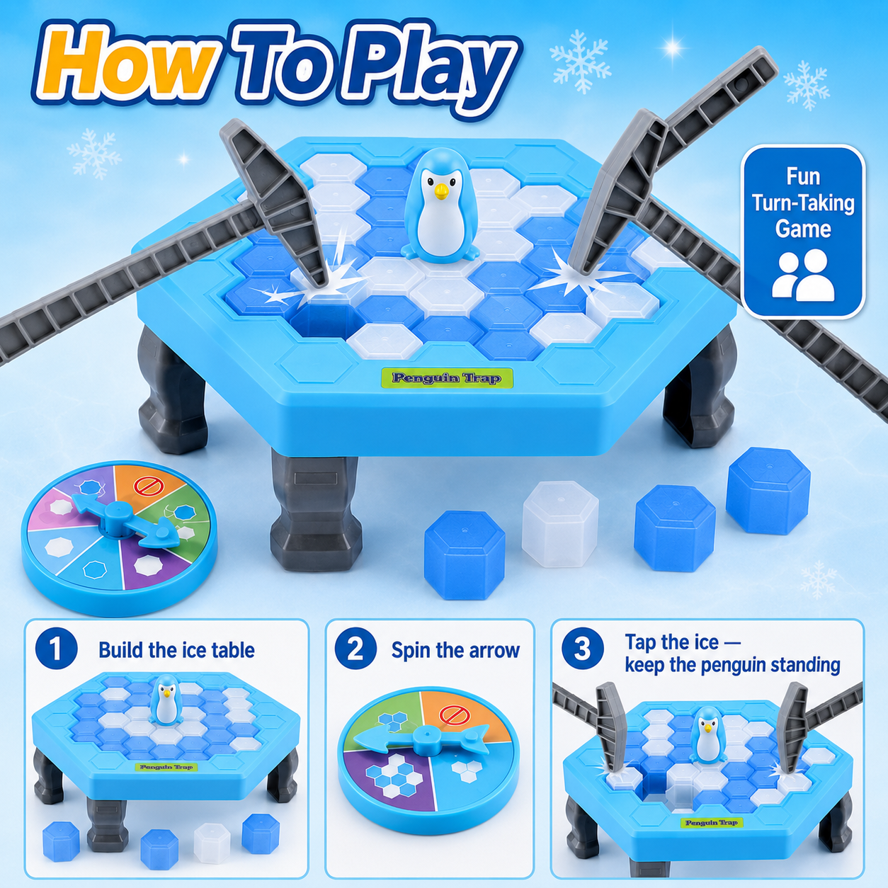 Penguin Breaking Ice Table Gam – обзор и цена Party Games Juego
