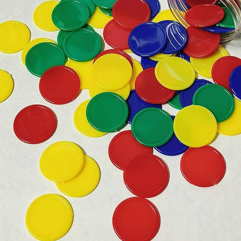 Bingo Markers Chips 37MM 4 Col – обзор и цена Party Games Juego