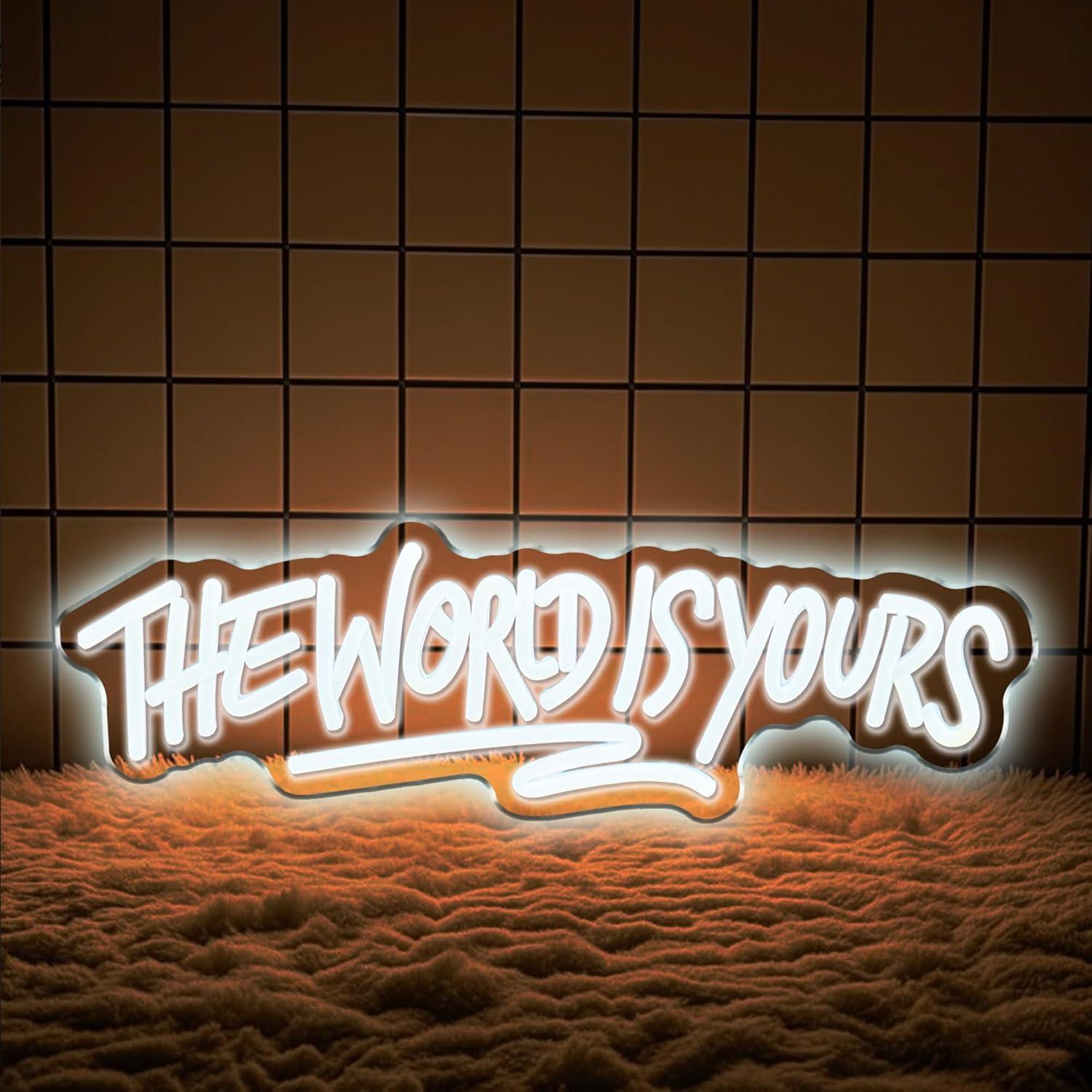 The World is Yours Neon Sign U – обзор и цена Party Games Game
