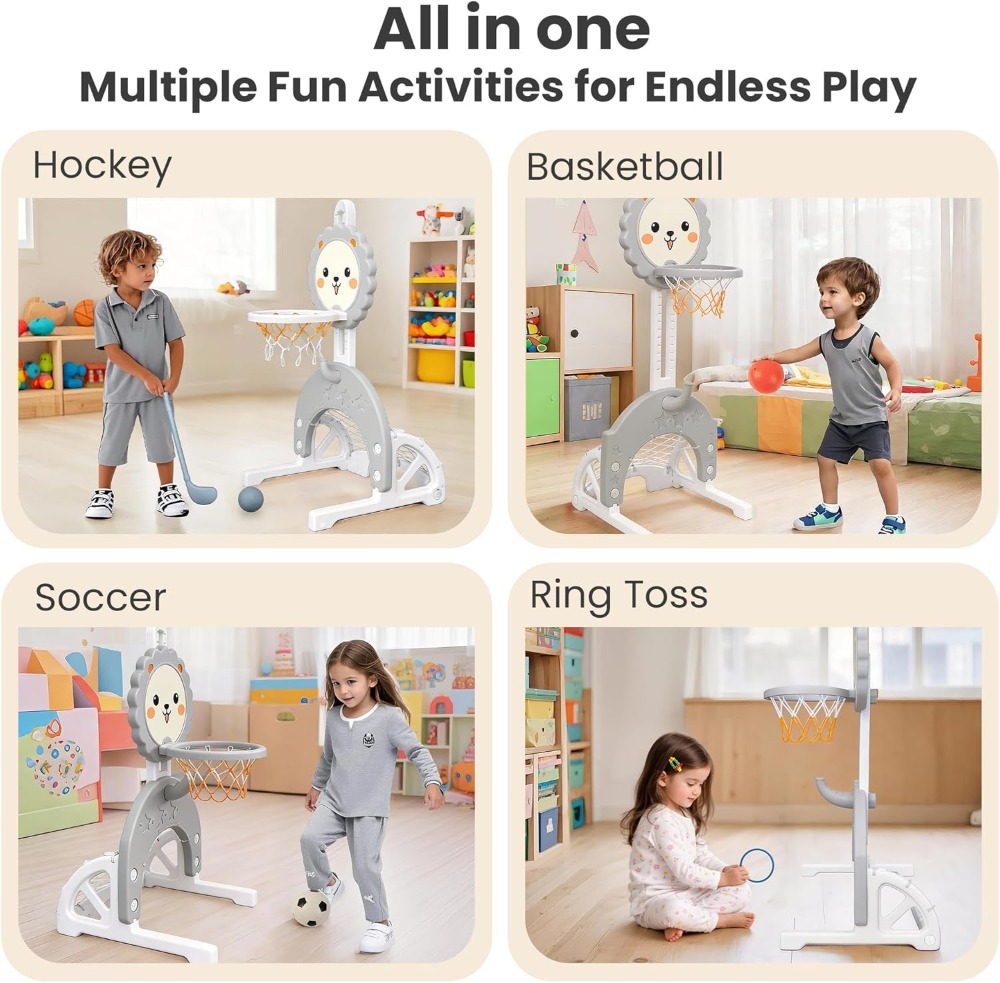 4-in-1 Adjustable Height Baske – обзор и цена Ring Toss Outdoor