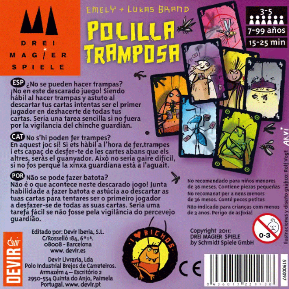 Polilla Tramposa Board Games T – обзор и цена Party Games Juego