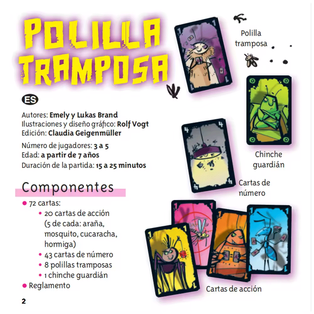 Polilla Tramposa Board Games T – обзор и цена Party Games Juego